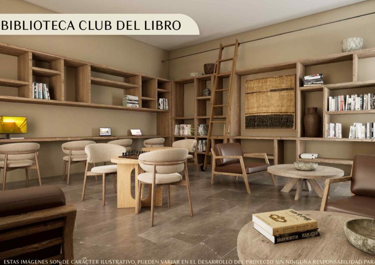 Terrenos en Venta al Norte de Merida - Puerta Xaibe - Amenidades - Biblioteca