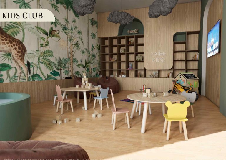 Imagen ilustrativa del KIDS CLUB que tendrán las amenidades de Puerta Xaibé