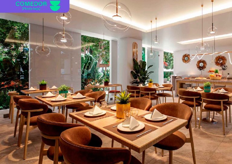 Comedor de RUM - Departamentos con rentas garantizadas en Mérida.