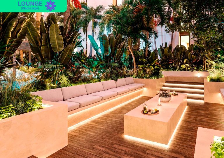 Lounge de RUM - Departamentos con rentas garantizadas en Mérida.