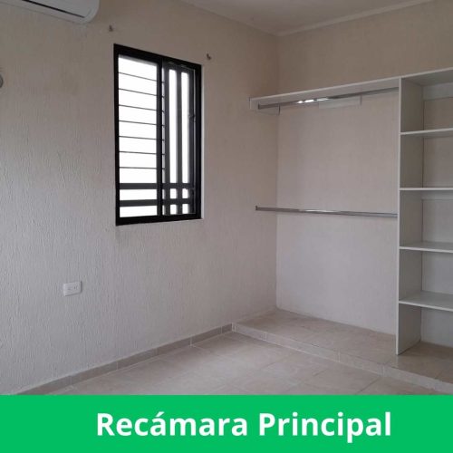 9 Casa en Renta en Caucel - Recamara con Closet Vestido